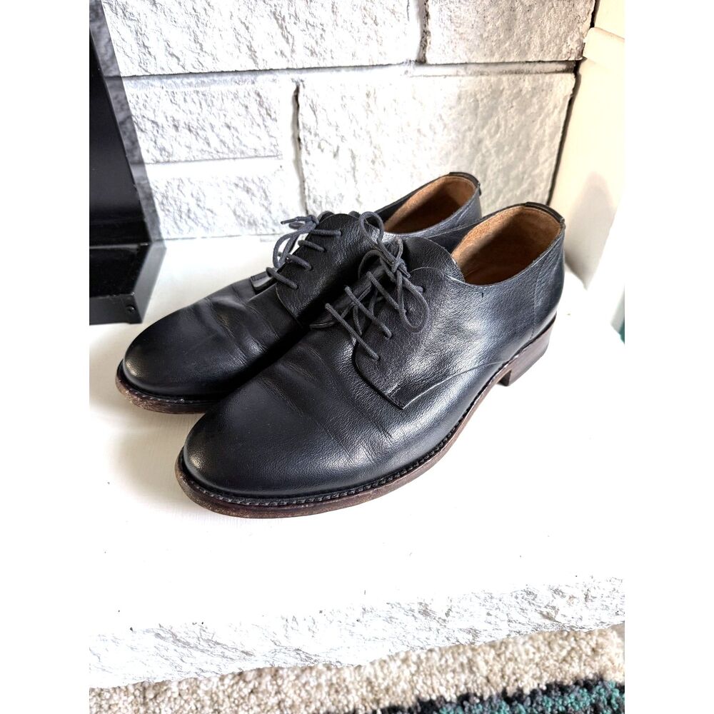 Frye Men's Paul Oxford Black Leather Dress Shoe Gentleman Classy Lace Up Size 8M